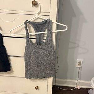 lululemon athletica Heather Gray Racerback Tank